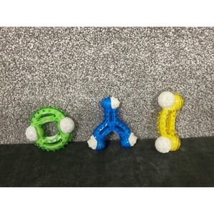 Unbranded‎ Dog Chew Toy Set Pet Small/Medium Multi Excellent Textured Rubber 3pc